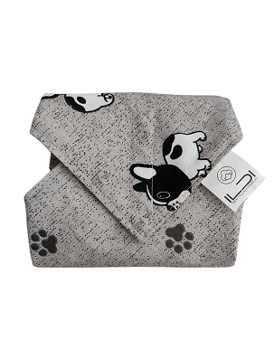 Bulldogos szürke újraszalvéta