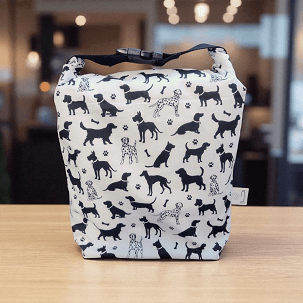 Kutyás fehér uzsonnás táska