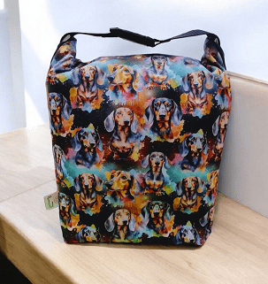 Tacskó kutyás uzsonnás táska