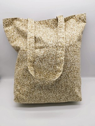 Vászon táska bézs levelek