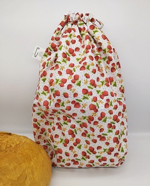 Frissentartó kenyeres zsák - epres