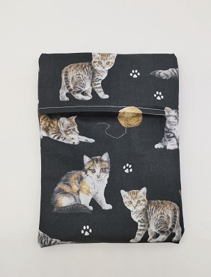 Snackbag, nasitasak - fekete alapon cicák