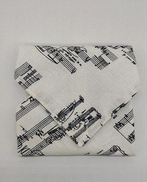 Újraszalvéta, szendvics csomagoló - kottás