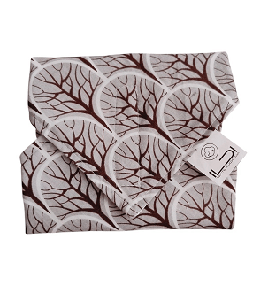 Újraszalvéta, szendvics csomagoló - barna, szürke macik