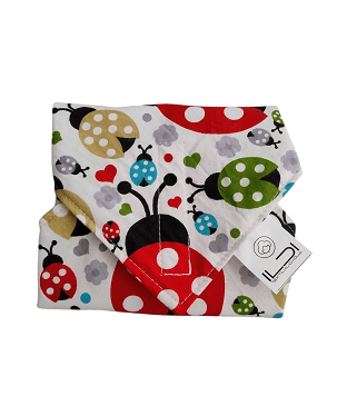 Újraszalvéta, szendvics csomagoló - színes katicák