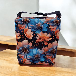 Uzsonnás táska - pipacs mező