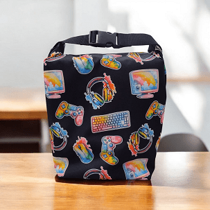 Uzsonnás táska - színes gameres