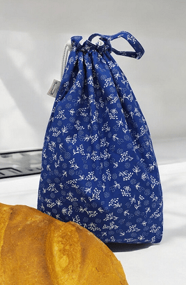 Frissentartó kenyeres zsák - kékfestő 2.