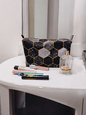 Sminkes táska, neszeszer - méhsejtes