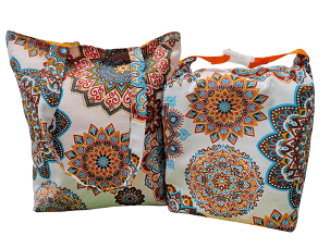 Táska szett - narancs mandala