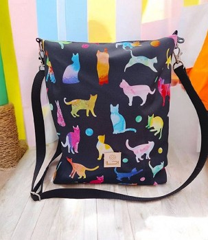 Válltáska, oldaltáska - cicás
