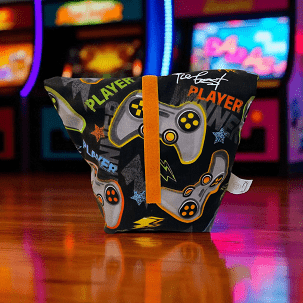 Uzsonnás zsák - fekete gamer