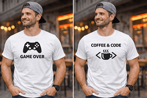 Egyedi férfi pólók