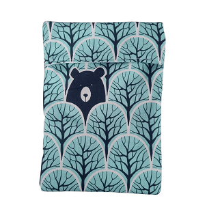 Snackbag, nasitasak - zöld alapon macik