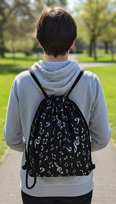 Tornazsák - gymbag hangjegyes