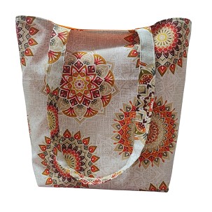 Shopper - narancs mandala 2