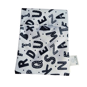 Snackbag, nasitasak - fehér alapon fekete betűk